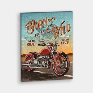Sale: Retro Poster - Born to be Wild - 366 Piece Jigsaw Puzzle