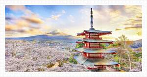 Showpiece 800 Piece Puzzles: Fuji Sengen Shrine, Japan - 800 Piece Jigsaw Puzzle