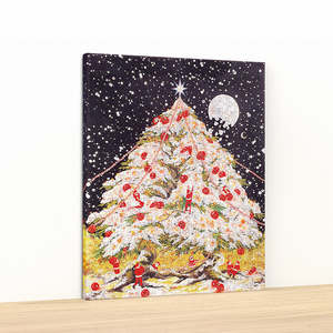 Showpiece Canvas Puzzles: Christmas Night Moonlight Jigsaw Puzzle - 586 Pieces