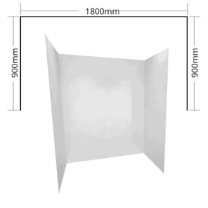 1800 X 900 Shower Liners: Shower Liner 3 sided 1800×900 Flat