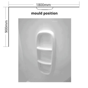 1800 X 900 Shower Liners: Shower Liner 2 sided 1800×900 Moulded