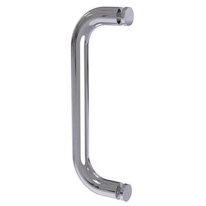 Frameless Shower Parts And Hardware: Single Round D Shower Handle with Caps 250mm