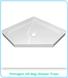Shower Trays: Angle Acrylic Shower Tray