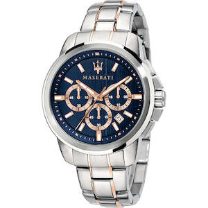 Watch: Maserati Successo Chronograph Quartz Blue Dial Men's Watch R8873621008