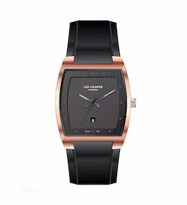 Mens Watches: Lee Cooper Men's Black Dial Analog Leather Strap Watch – LC07061.451