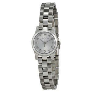 Womens Watches: Marc by Marc Jacobs Henry Dinky Silver Dial Stainless Steel Ladies Watch MBM3198