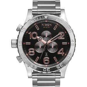 Sale: Nixon 51-30 Grey Rose Gold Tone Dial Men's Watch A083-2064