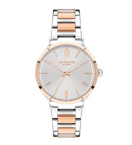 Lee Cooper Women's Silver Dial Analog Metal Strap Watch – LC07440.520