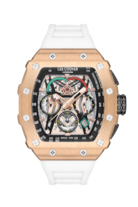 Other Brands: Lee Cooper Men's Multi-Function Analog Rose Gold Dial Watch – LC07810.452