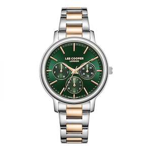 Most Stock: Lee Cooper Women's 35 MM Silver & Rose Gold Analog Stainless Steel Watch