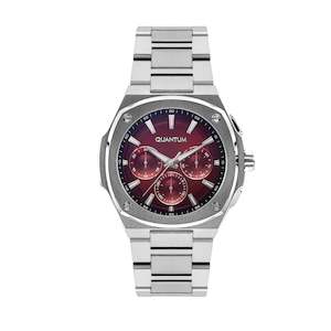 Quantum: Quantum Men's Red Dial Multi Function Watch – ADG1032.380