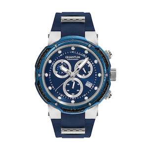 Quantum Hunter Men's Dark Blue Dial Chronograph Watch – HNG1051.399