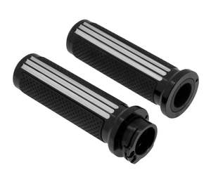 Handlebars: Billet Machined Harley Grips MACHINED