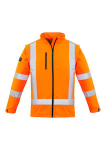 Hoodies Fleece: Womens Hi Vis NSW Rail X Back 2 In 1 Softshell Jacket