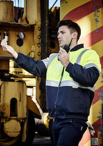 Jackets: Mens Hi Vis Quilted Flying Jacket