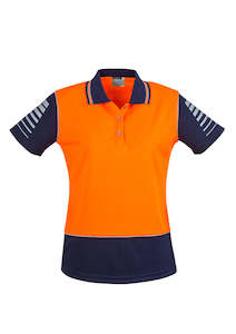 Polos Vests: Womens Hi Vis Zone Short Sleeve Polo