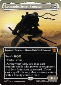 Mtg Teenage Mutent Ninja Turtles: Leonardo, Sewer Samurai (Borderless) [Teenage Mutant Ninja Turtles]