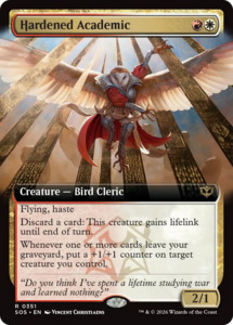 Secrets Of Strixhaven: Hardened Academic (Extended Art) [Secrets of Strixhaven]