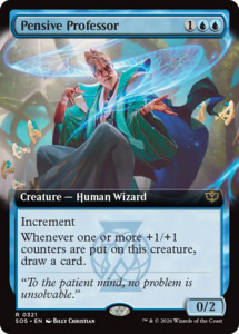 Secrets Of Strixhaven: Pensive Professor (Extended Art) [Secrets of Strixhaven]