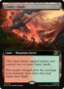 Marvel Super Heroes Commander: Cinder Glade (Extended Art) [Marvel Super Heroes Commander]