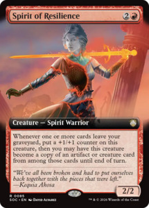 Sos Commander: Spirit of Resilience (Extended Art) [Secrets of Strixhaven Commander]