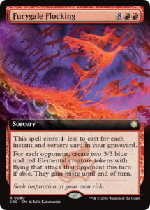 Sos Commander: Furygale Flocking (Extended Art) [Secrets of Strixhaven Commander]