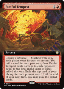 Fateful Tempest (Extended Art) [Secrets of Strixhaven Commander]