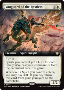 Sos Commander: Vanguard of the Restless (Extended Art) [Secrets of Strixhaven Commander]