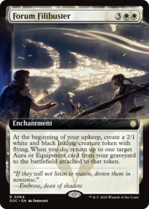 Forum Filibuster (Extended Art) [Secrets of Strixhaven Commander]