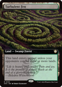 Turbulent Fen (Extended Art) [Secrets of Strixhaven Commander]