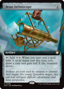 Brass Infiniscope (Extended Art) [Secrets of Strixhaven Commander]