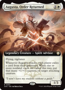 Augusta, Order Returned (Extended Art) [Secrets of Strixhaven Commander]