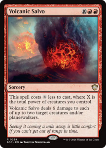 Sos Commander: Volcanic Salvo [Secrets of Strixhaven Commander]