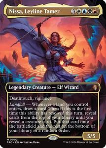 Reality Fracture Commander Deck: Nissa, Leyline Tamer (Borderless) (FRC-002) [Commander: Reality Fracture]