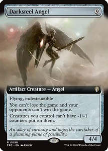 Darksteel Angel (Extended Art) (FRC-098) [Commander: Reality Fracture]
