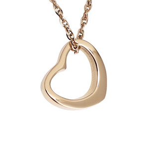 Products: Curved Heart Pendant Rose Gold (SS) Shuzi