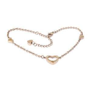 Products: Heart Anklet Rose Gold (SS) Shuzi