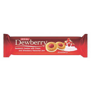 Thai Snacks Instant Meal: Jack&Jill Dewberry Strawberry Biscuit - 105g