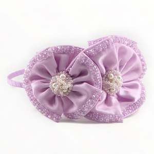The Angelina Girls Handmade Lilac Flower Headband