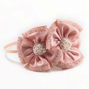 Girls Designer Hair Accessories: Angelina Kids Designer Handmade Apricot Headband