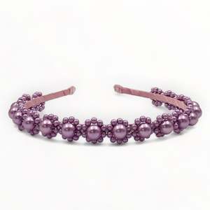 The Tiffany Lilac Pearl Headband