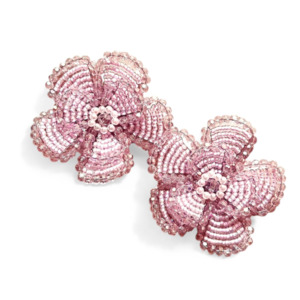 The Ninette Girls Designer Handmade Crystal Flower Hair Clip Set