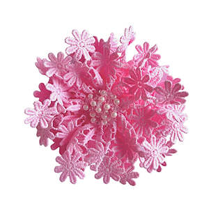 Fashion Hair Clips And Barrettes Online: The Miss Hepburn Girls Lace Flower Hair Clip