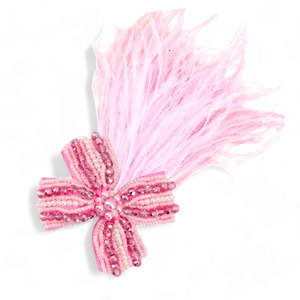 Fashion Hair Clips And Barrettes Online: The Sariel Girls Fascinator Pink Clip