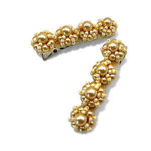 Luxury Blush Hair Accessories: The Marigold Girls Pearl Clip Set