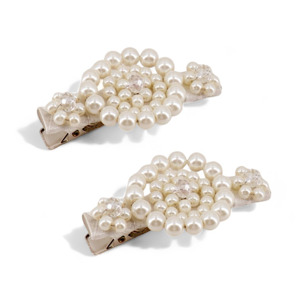 Luxury Girls Hair Clip Sets: The Blue Bell Girls Pearl Clip Set