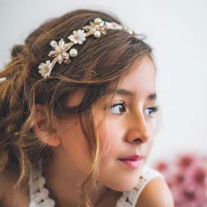 The Kalene Flower Crystal & Pearl Designer Headband