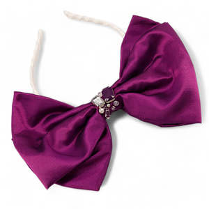 The Cosmos Girls Fuschia Pink Bow Headband