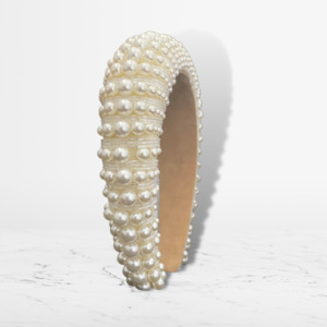 Luxury Padded Headbands For Girls: Paris Pearl Headband