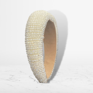 Luxury Padded Headbands For Girls: Stephanie Crystal Headband